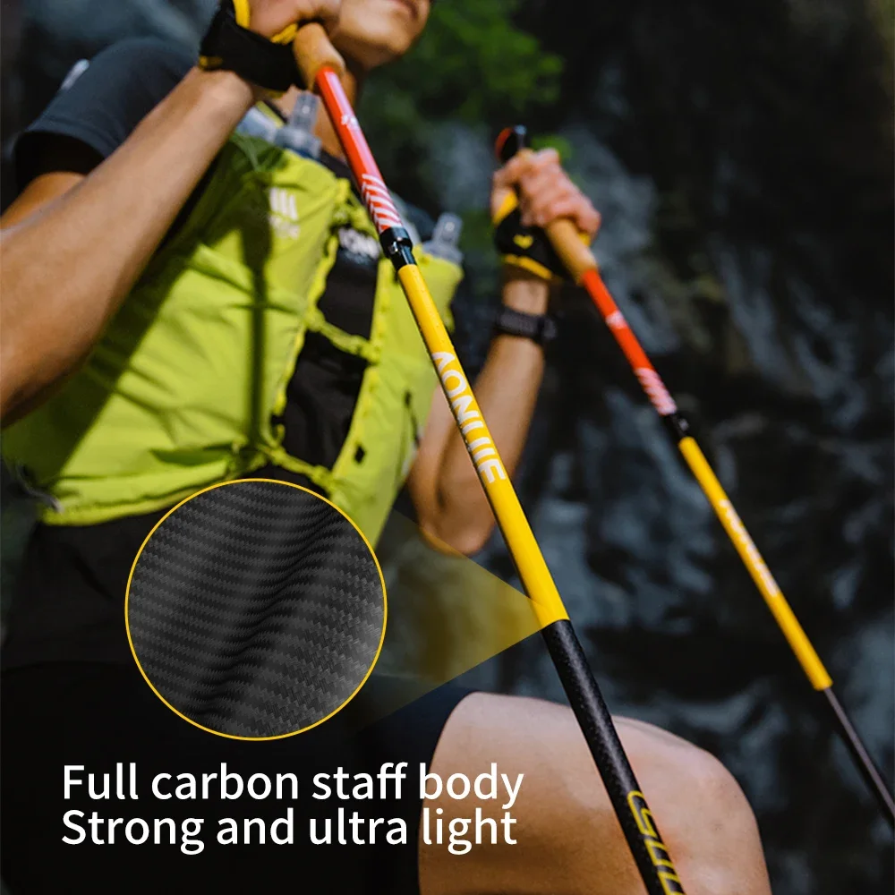2 Pcs AONIJIE E4212 Folding Ca - đánh giá và giá Trekking Pole Carbon
