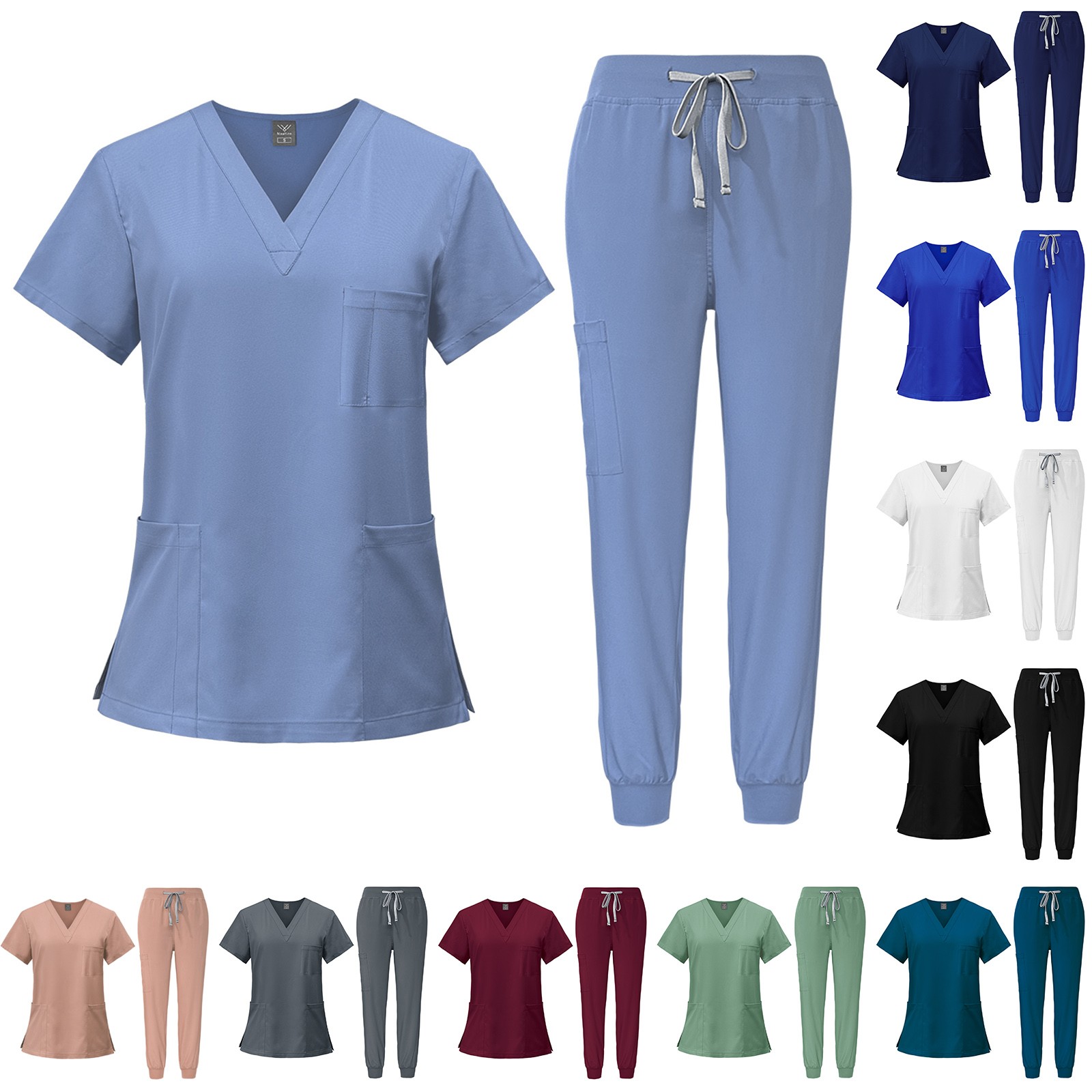 Comfortable Scrubs Uniform Med - đánh giá và giá Joggers Pants