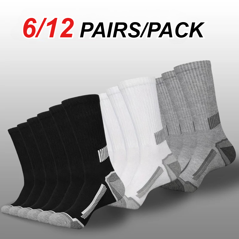 6/12 Pairs Men Mid Tube Sports - đánh giá và giá Sports Socks